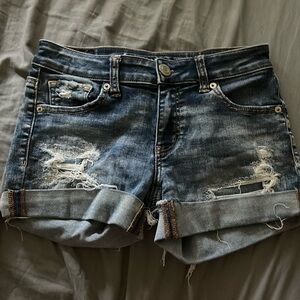 american eagle women’s jean shorts size 0